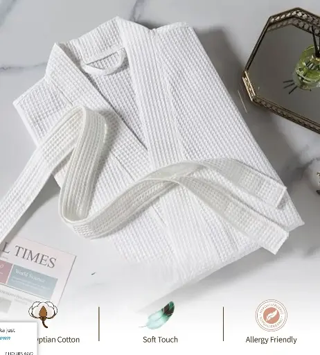 Luxury Cotton Terry Bath Robe with Belt